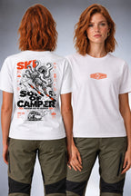 Camiseta Ski Sons of Camper color Blanco, vista mujer