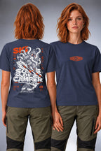 Camiseta Ski Sons of Camper color Navy, vista mujer