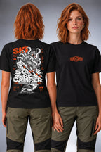 Camiseta Ski Sons of Camper color Negro, vista mujer