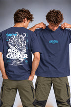 Camiseta Snow Sons of Camper color Navy, vista hombre