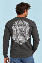 Camiseta de manga larga Club de Sons of Camper, color Antracita