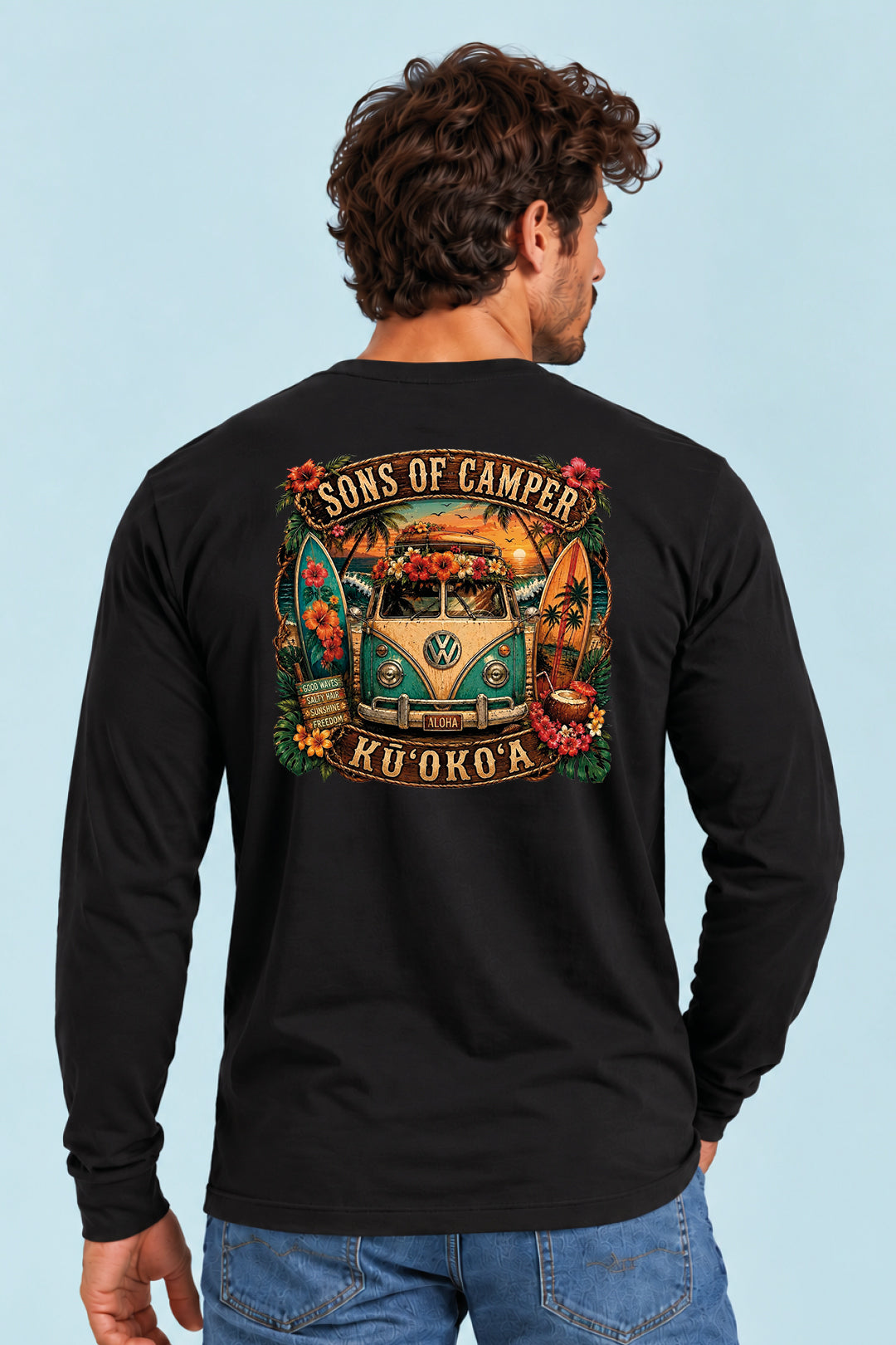 Camiseta de manga larga Kuokoa de Sons of Camper, color Negro