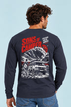 Camiseta de manga larga Nazare de Sons of Camper, color Navy