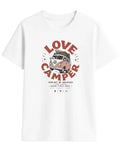 Camiseta Love Camper Bulli Classic con ilustración vintage en color Blanco