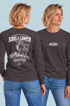 Camiseta manga larga Addicted Sons of Camper color Antracita, vista mujer