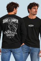 Camiseta manga larga Addicted Sons of Camper color Negro, vista hombre