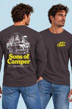 Camiseta manga larga Bulli Sons of Camper color Antracita, vista hombre