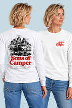 Camiseta manga larga Bulli Sons of Camper color Blanco, vista mujer