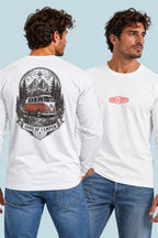 Camiseta manga larga Dolomitas Sons of Camper color Blanco, vista hombre