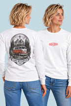 Camiseta manga larga Dolomitas Sons of Camper color Blanco, vista mujer