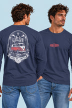 Camiseta manga larga Dolomitas Sons of Camper color Navy, vista hombre