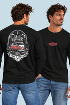 Camiseta manga larga Dolomitas Sons of Camper color Negro, vista hombre