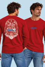 Camiseta manga larga Dolomitas Sons of Camper color Rojo, vista hombre