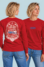 Camiseta manga larga Dolomitas Sons of Camper color Rojo, vista mujer
