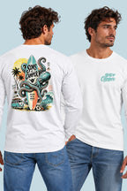 Camiseta manga larga Galicia Sons of Camper color Blanco, vista hombre