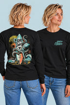 Camiseta manga larga Galicia Sons of Camper color Negro, vista mujer