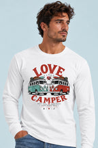 Camiseta manga larga Love Camper Bulli Dúo Sons of Camper color Blanco, vista hombre