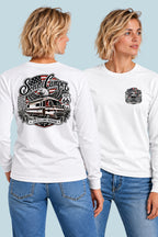 Camiseta manga larga Mario Sons of Camper color Blanco, vista mujer