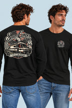 Camiseta manga larga Mario Sons of Camper color Negro, vista hombre