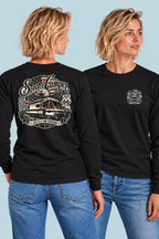Camiseta manga larga Mario Sons of Camper color Negro, vista mujer