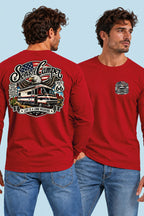 Camiseta manga larga Mario Sons of Camper color Rojo, vista hombre