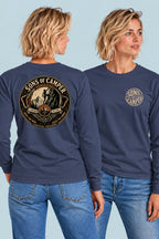 Camiseta manga larga Pirineos Sons of Camper color Navy, vista mujer