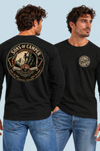 Camiseta manga larga Pirineos Sons of Camper color Negro, vista hombre