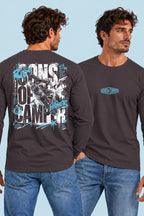Camiseta manga larga Radical Sons of Camper color Antracita, vista hombre