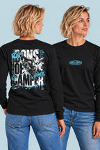 Camiseta manga larga Radical Sons of Camper color Negro, vista mujer
