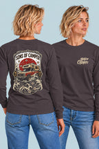 Camiseta manga larga River Sons of Camper color Antracita, vista mujer