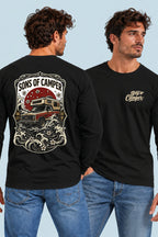 Camiseta manga larga River Sons of Camper color Negro, vista hombre