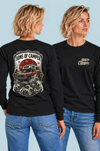 Camiseta manga larga River Sons of Camper color Negro, vista mujer