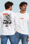 Camiseta manga larga Ski Sons of Camper color Blanco, vista hombre