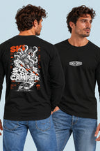 Camiseta manga larga Ski Sons of Camper color Negro, vista hombre