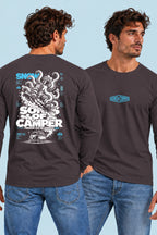 Camiseta manga larga Snow Sons of Camper color Antracita, vista hombre
