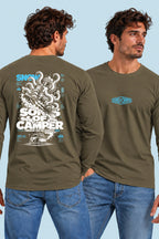 Camiseta manga larga Snow Sons of Camper color Caqui, vista hombre