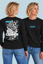 Camiseta manga larga Snow Sons of Camper color Negro, vista mujer