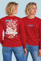 Camiseta manga larga Snow Sons of Camper color Rojo, vista mujer
