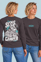 Camiseta manga larga Snowmass Sons of Camper color Antracita, vista mujer