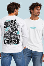 Camiseta manga larga Snowmass Sons of Camper color Blanco, vista hombre