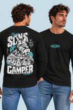 Camiseta manga larga Snowmass Sons of Camper color Negro, vista hombre