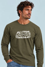 Camiseta manga larga T 4 Sons of Camper color Caqui, vista hombre