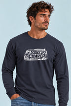 Camiseta manga larga T 4 Sons of Camper color Navy, vista hombre