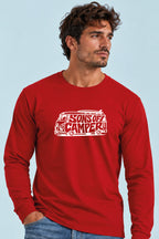 Camiseta manga larga T 4 Sons of Camper color Rojo, vista hombre