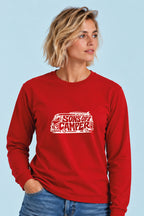 Camiseta manga larga T 4 Sons of Camper color Rojo, vista mujer