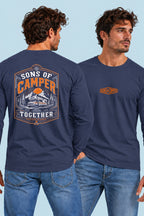 Camiseta manga larga Together Sons of Camper color Navy, vista hombre