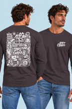 Camiseta manga larga Wild Sons of Camper color Antracita, vista hombre
