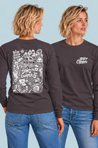 Camiseta manga larga Wild Sons of Camper color Antracita, vista mujer