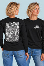 Camiseta manga larga Wild Sons of Camper color Negro, vista mujer