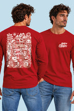 Camiseta manga larga Wild Sons of Camper color Rojo, vista hombre